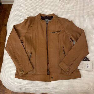 NTW Derringer Women's Leather Motorcycle Jacket - XL